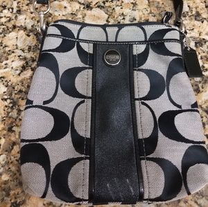 Coach black little crossbody